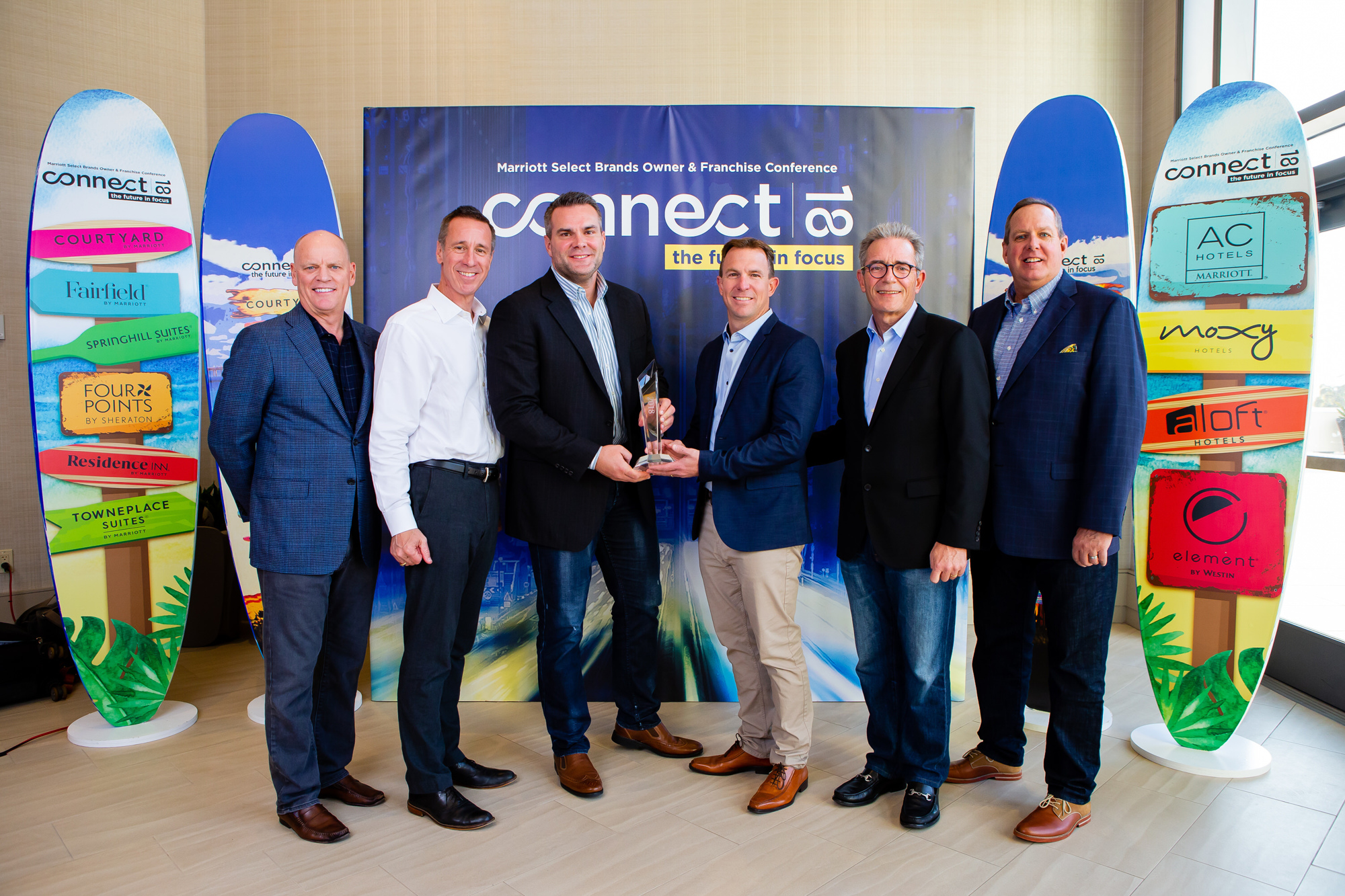 1128419944 Pennbridge Lodging, a premier hotel development and management group, was recently presented Marriott’s 2018 Horizon Award.
The prestigious award recognizes the best of the best in hotel management companies that partner with Marriott. It is given to companies that embody Marriott’s spirit to serve philosophy, focus on associates to create a… Continue Reading..