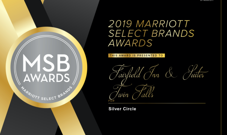 Fairfield Inn & Suites in Twin Falls, Idaho was awarded the 2019 Silver Brand Award by Marriott for being ranked in the top 20% for Overall GSS Score – Intent to Recommend (January – December 31, 2019).

 

The Fairfield Inn & Suites in Twin Falls also won other awards such as:

… Continue Reading..