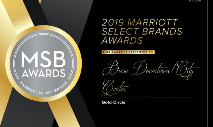 The Residence Inn Boise hotel was a 2019 Gold Circle Award Winner. The criteria set by the brand is: GOLD HOTEL AWARD • Top 10% of the brand (only eligible hotels can be awarded) in Overall GSS Score – Intent to Recommend (January 1 – December 31, 2019)”… Continue Reading..